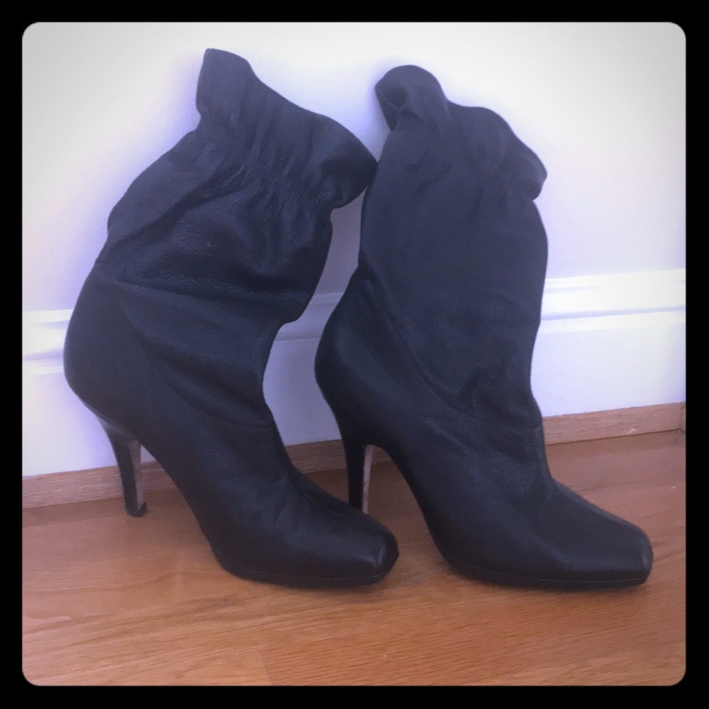 Cole Haan Black Leather Boots